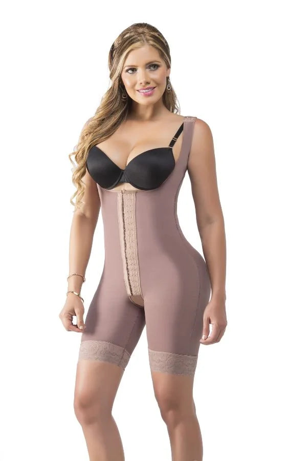 Faja Colombiana tipo Body Short con Tirantes Gruesos Ref. CHANEL